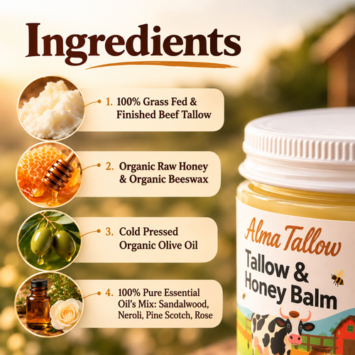 AlmaTallow & Honey Balm - 2 oz